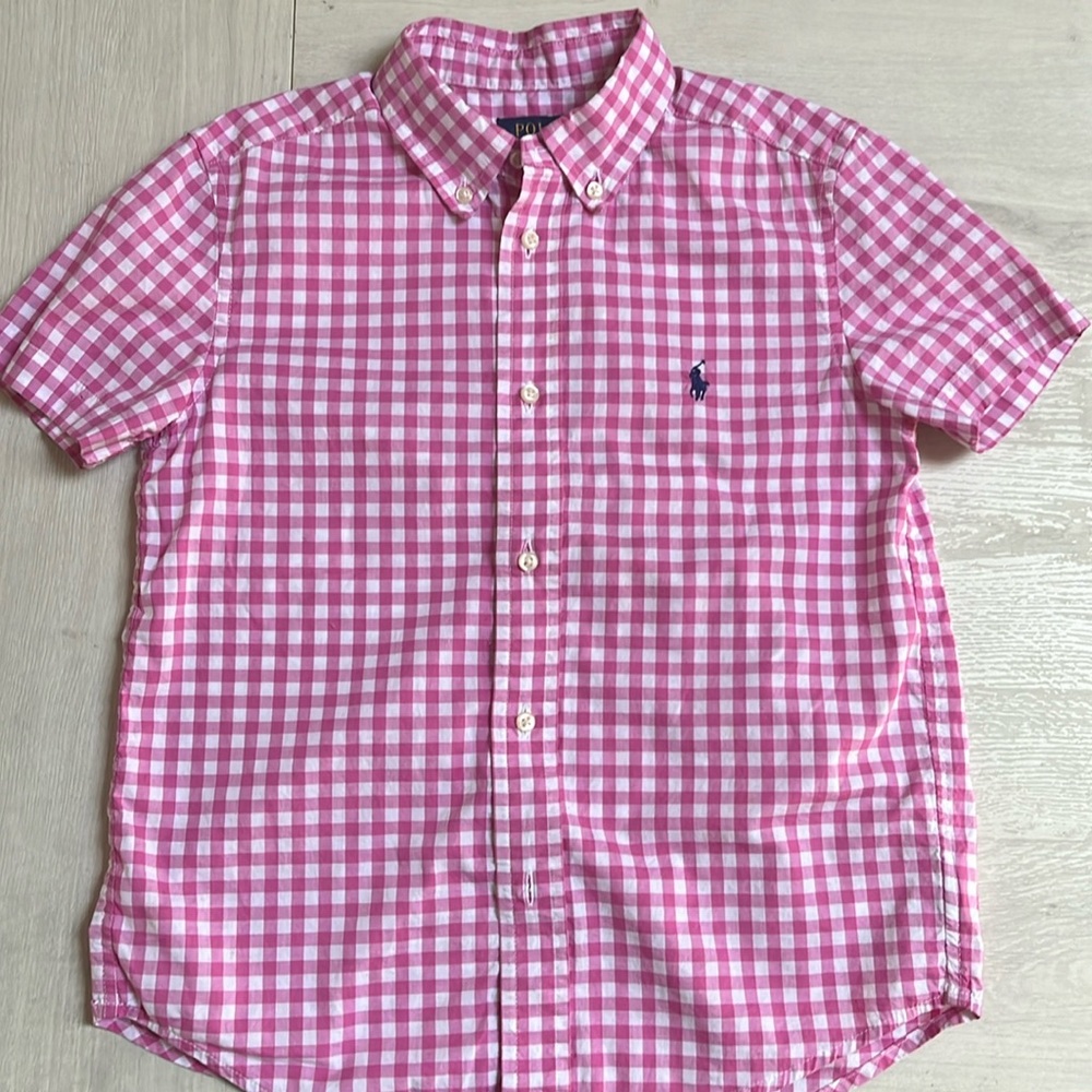 Polo Ralph Lauren boys button down, dressy shirt in size 7